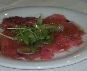 Carpaccio di manzo allaceto balsamico