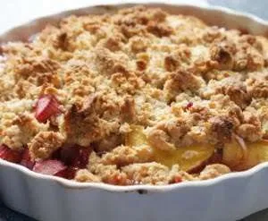 Crumble di pesche