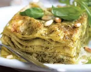 Lasagne al pesto alla genovese e ricotta