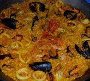 Paella de marisco