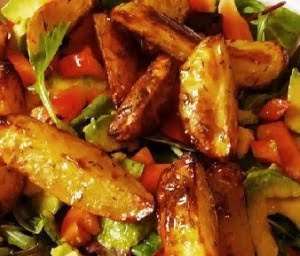 Patate e peperoni al forno