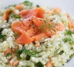 risotto asparagi e salmone