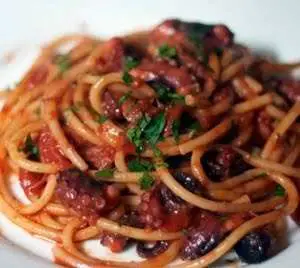 Spaghetti con il polpo