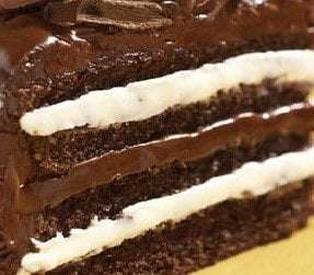 Torta al cioccolato con crema al latte