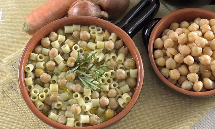 pasta e ceci alla romana