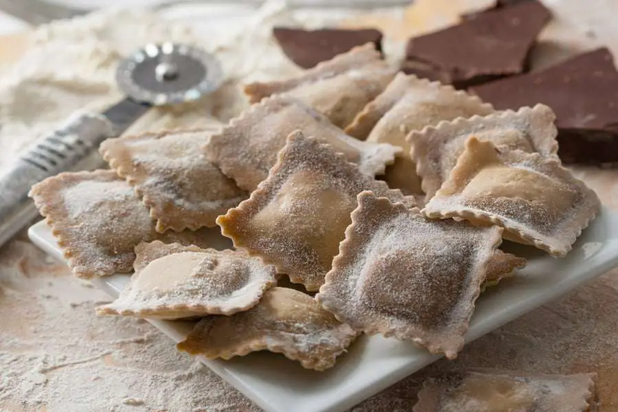 Ravioli dolci alla ricotta