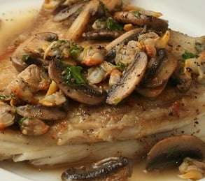 Filetto di orata con i funghi