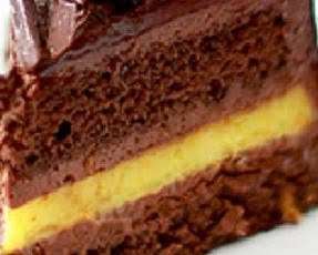 Torta al cioccolato con crema allarancia