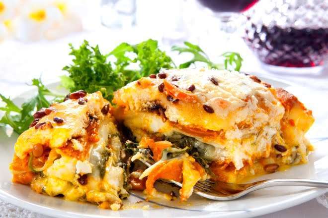 lasagna vegetariana bianca alle verdure