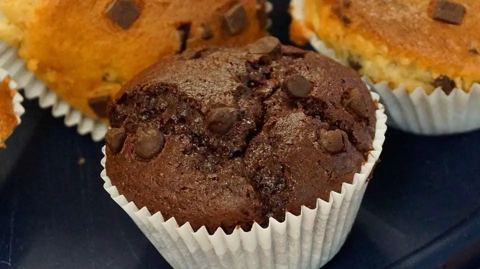 muffin con gocce di cioccolato