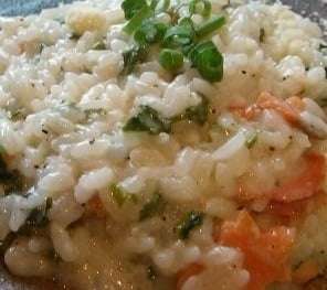 Risotto al salmone affumicato