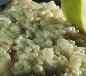 risotto con pere e gorgonzola