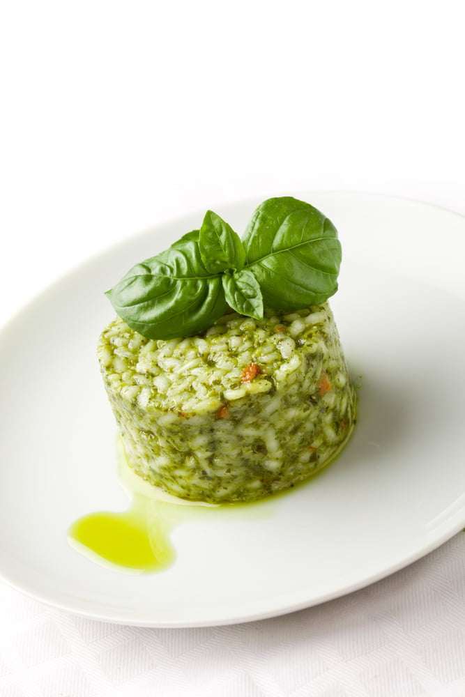 un gustoso Risotto al basilico