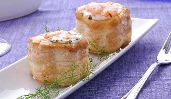 vol au vent gamberetti