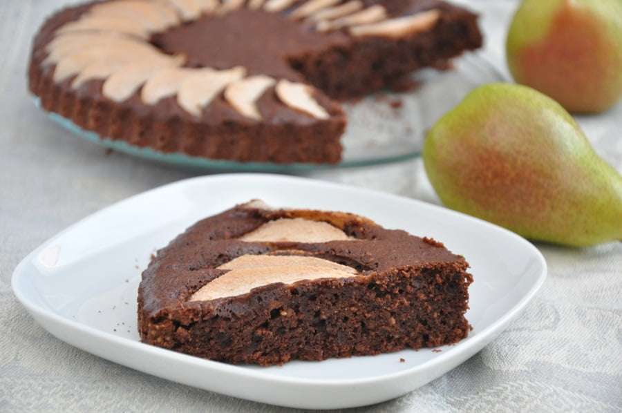 torta cioccolato e pere