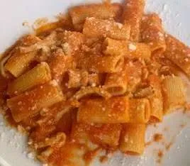 rigatoni con pajata alla romana