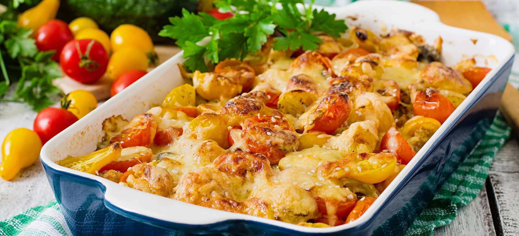 Verdure gratinate al forno: