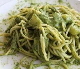 pasta al pesto patate e fagiolini