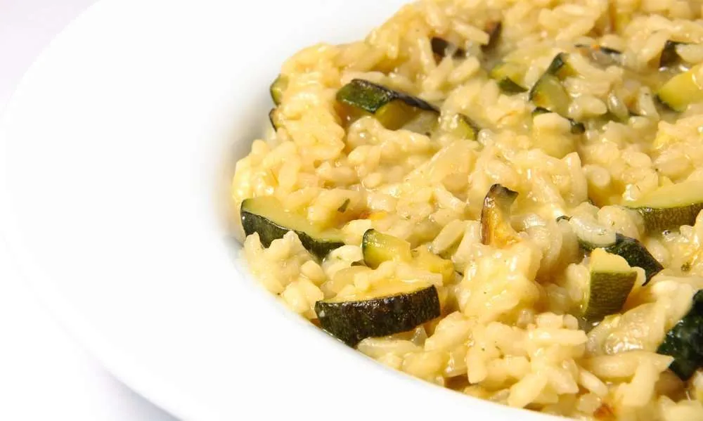 Risotto con zucchine ricetta light e dietetica