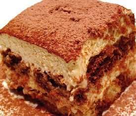 tiramisù con uova cotte pastorizzate