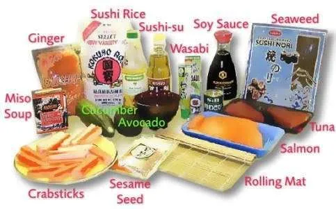 foto ingredienti per sushi