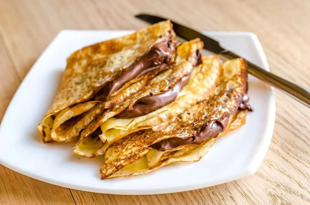 crepes alla nutella per   persone