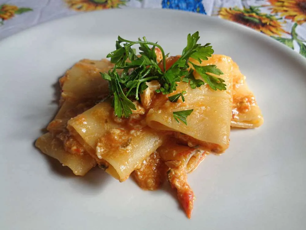 ricetta paccheri funghi e pomodorini