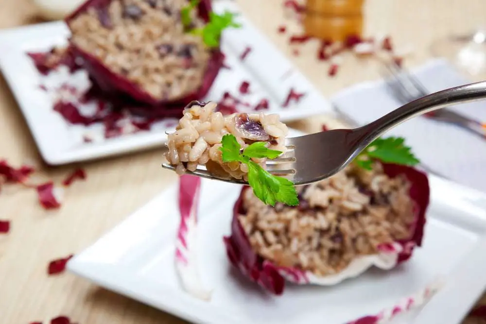 risotto radicchio e gorgonzola