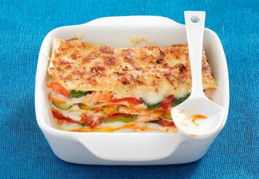 lasagne con zucchine e salmone