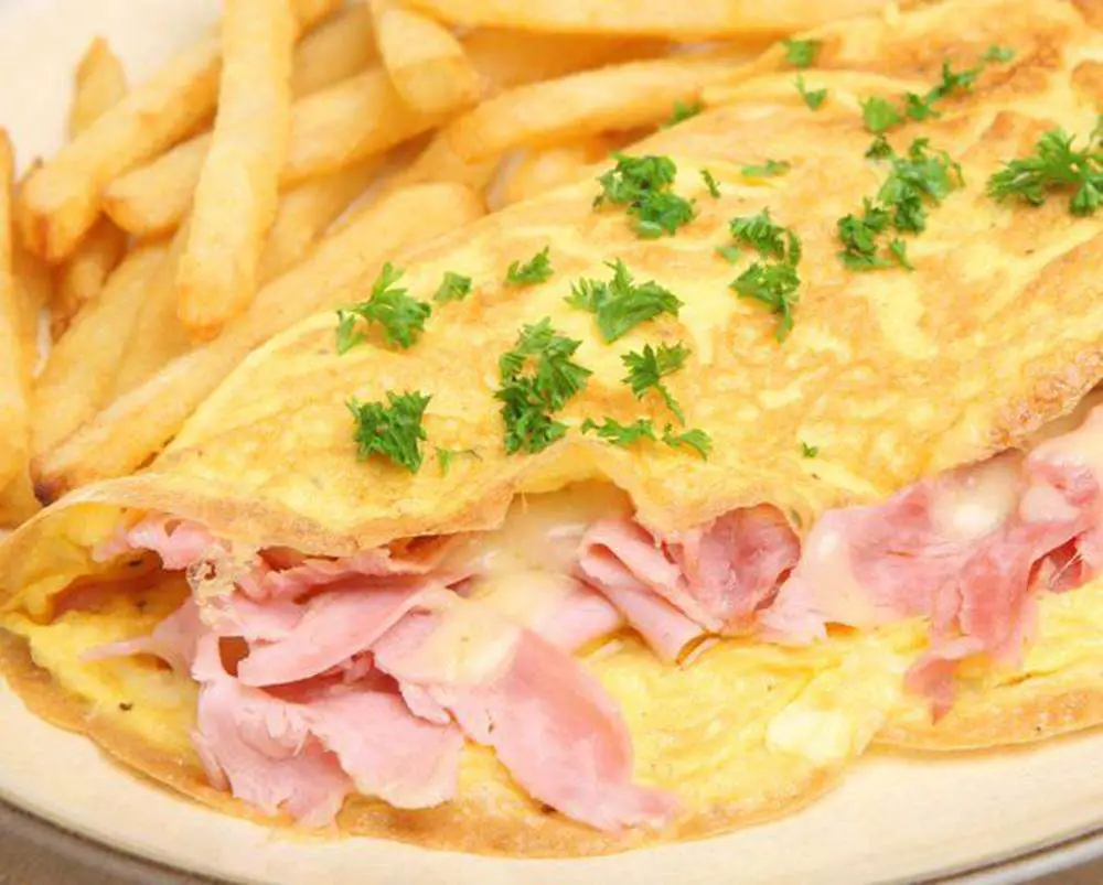 omelette al prosciutto