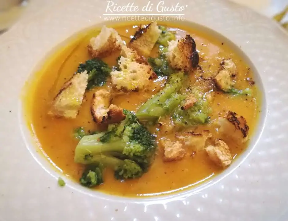 vellutata di broccoli e zucca