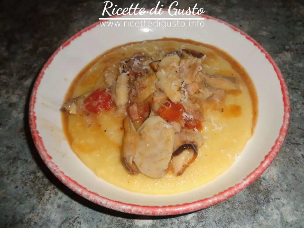 ricetta polenta ai funghi porcini