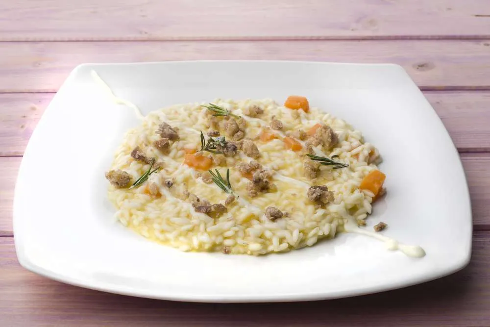 Risotto zucca e Salsiccia