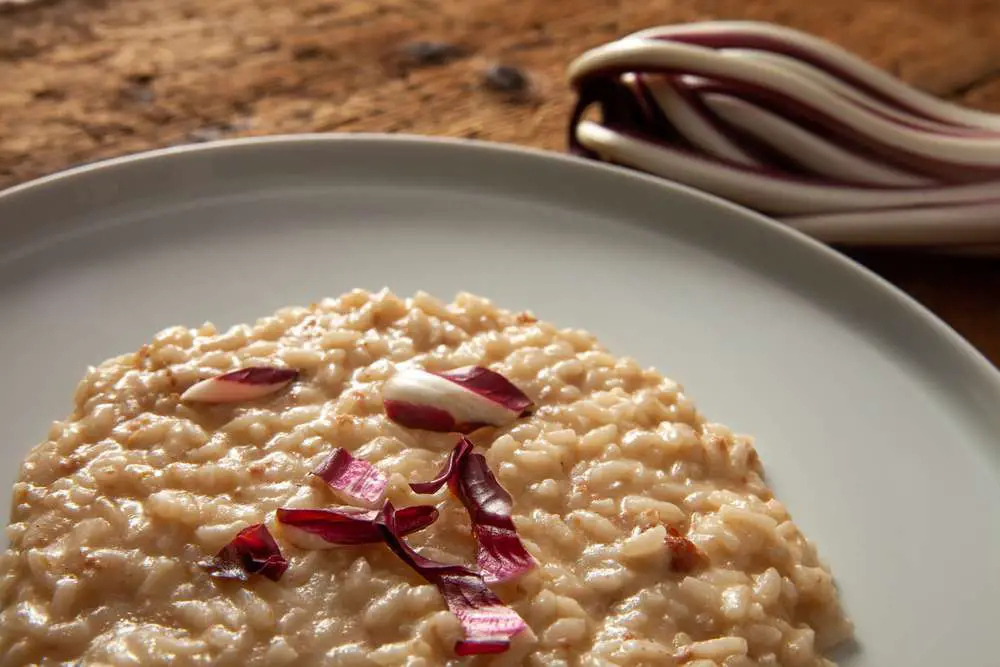 Risotto radicchio e gorgonzola